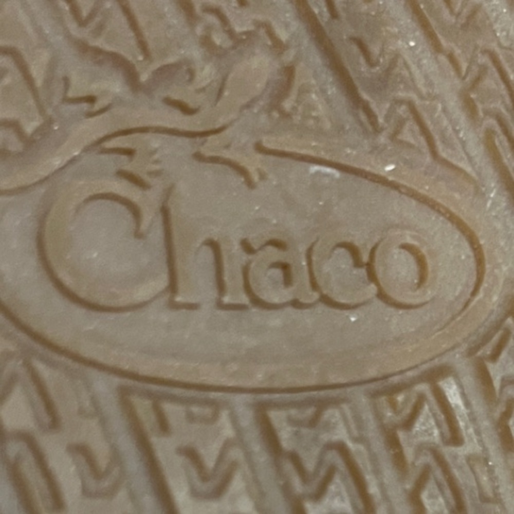 Chaco womens chunky strappy tan Leather sandals   size 9 - Picture 9 of 11